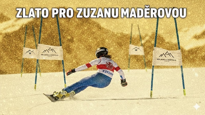 ZUZANA MADĚROVÁ má ZLATOU medaili z paralelního obřího slalomu!