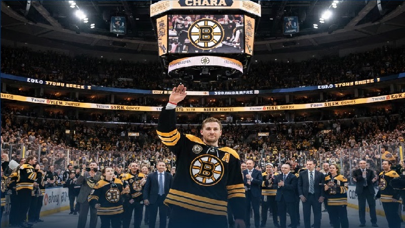 Boston slavnostně vyřadil číslo Zdena Cháry (celý ceremoniál)