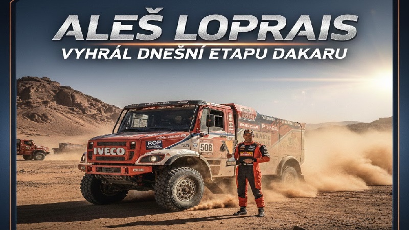 Aleš Loprais vyhrál 3. etapu v řadě a snížil ztrátu na vedoucího Žalu