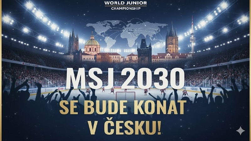 Hokejové MSJ 2030 se bude konat v Česku!