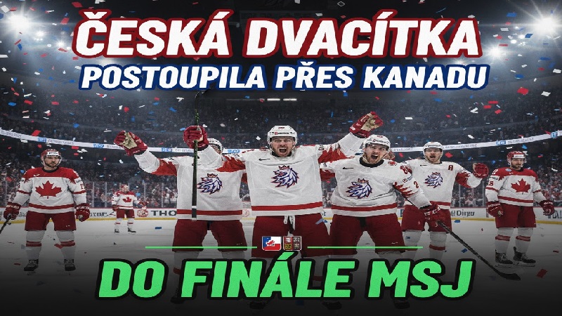„Dvacítka“ porazila Kanadu a je ve finále MSJ, kde se utká se Švédskem!