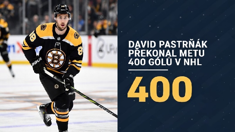 David Pastrňák překonal hranici 400 golů v NHL! (VIDEO)