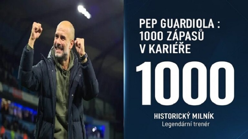 Pep Guardiola: 1000 zápasů jako trenér