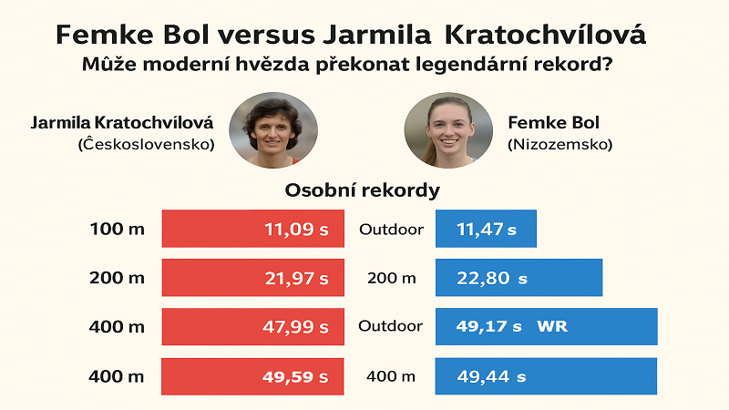 Femke Bol vs. Jarmila Kratochvílová: Padne legendární rekord?