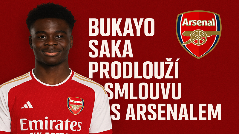 Bukayo Saka prodlouží smlouvu s Arsenalem, dohoda se finalizuje