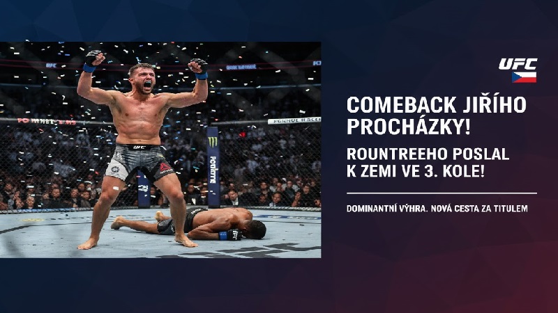 Comeback Jiřího Procházky! Rountreeho poslal k zemi ve 3. kole! (VIDEO)